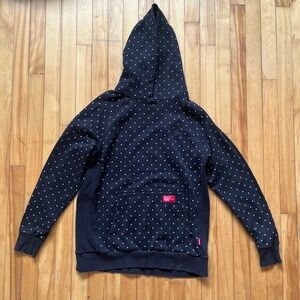 Publish Brand Men's Black Star Print Hoodie Pullover Sweatshirt X Large